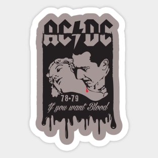 AC-DC If you want Blood Tour 78-79 Sticker